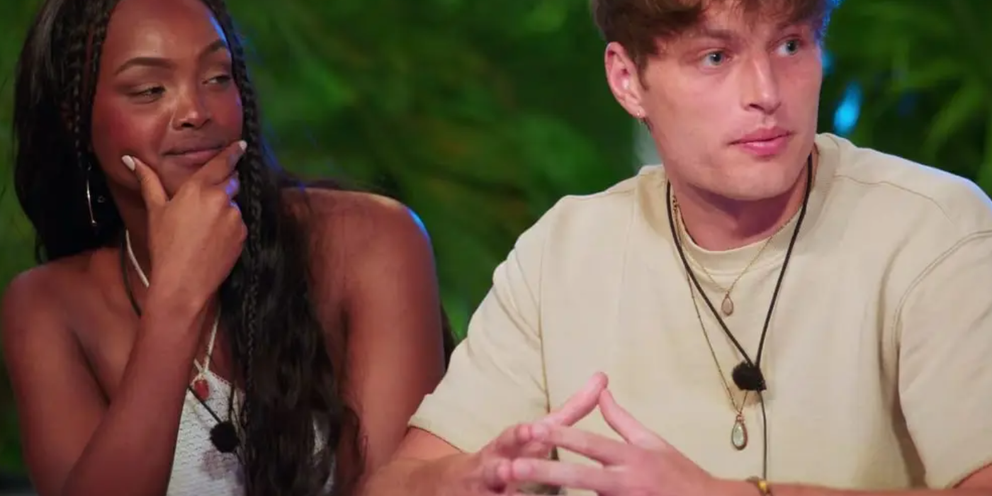 Too Hot To Handle Season 4 Nick Kici & Jawahir Khalifa sitting outside