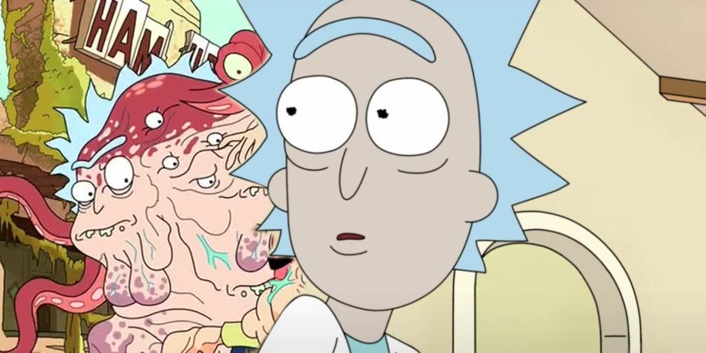 Rick and Morty: Rick turned into a mutant.