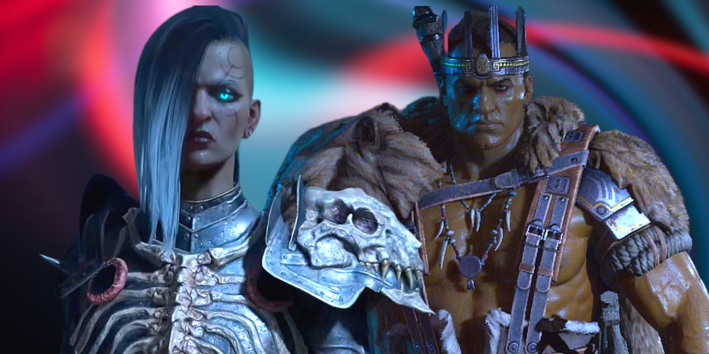 Two character classes from Diablo 4