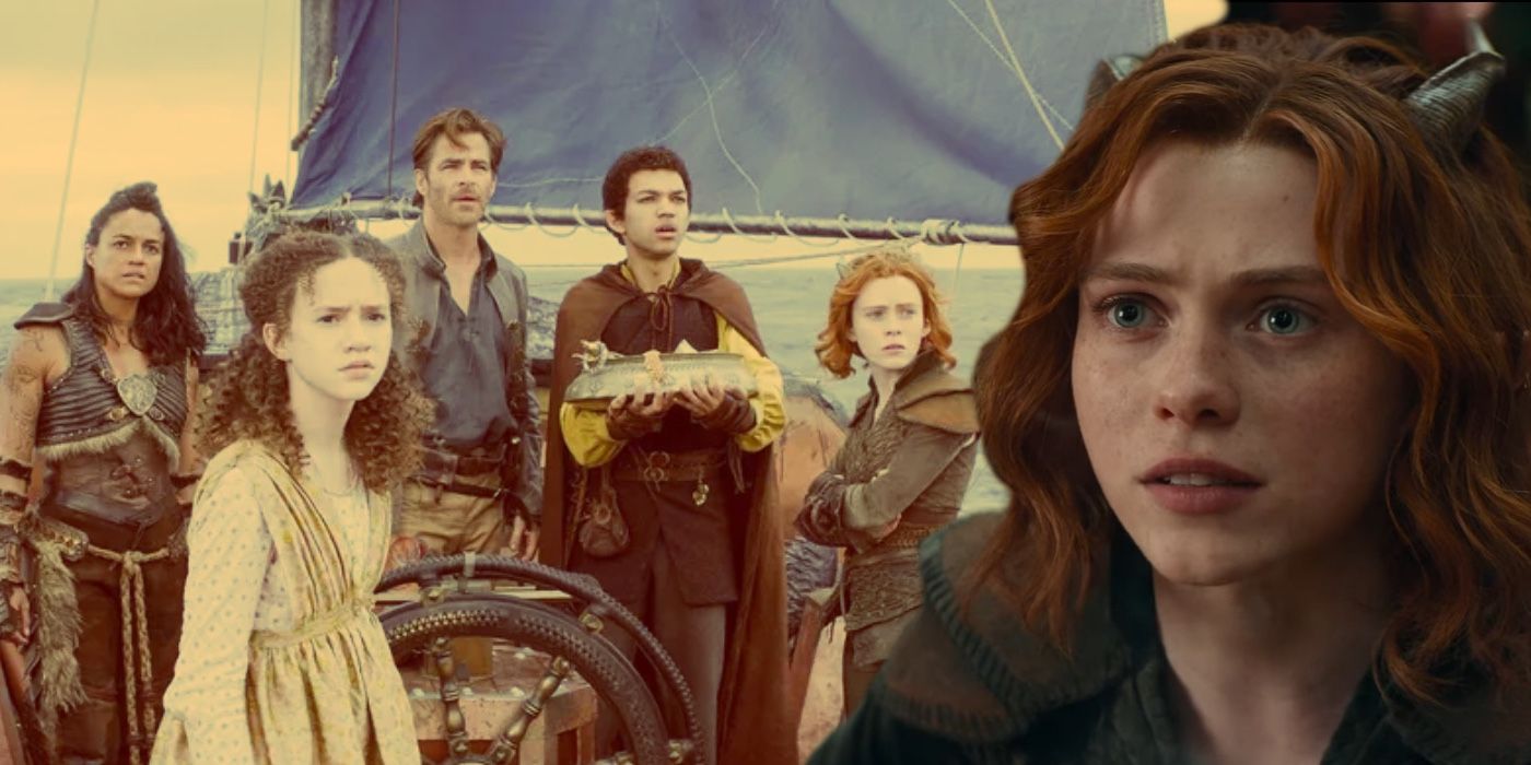 A composite image of the cast from Dungeons & Dragons Honor Among Thieves