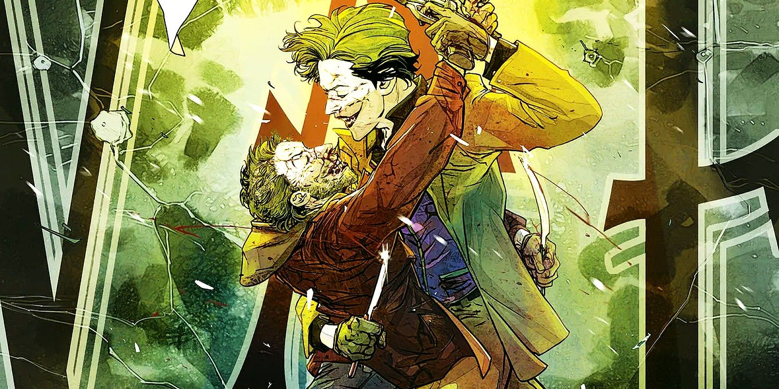Two Jokers Dancing with Knives