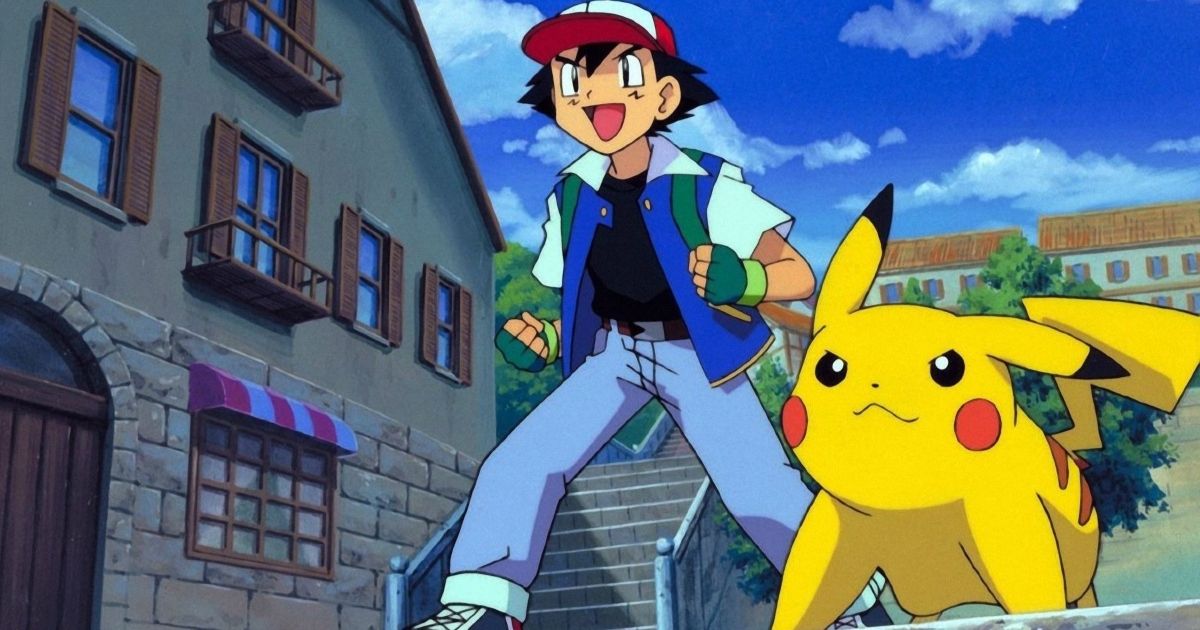 Ash with Pikachu in Pokémon