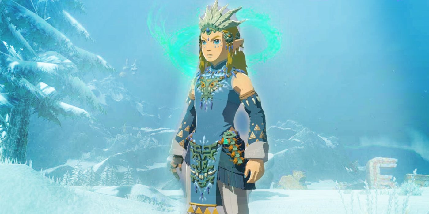 Link wearing the Frostbite set in Zelda: Tears of the Kingdom