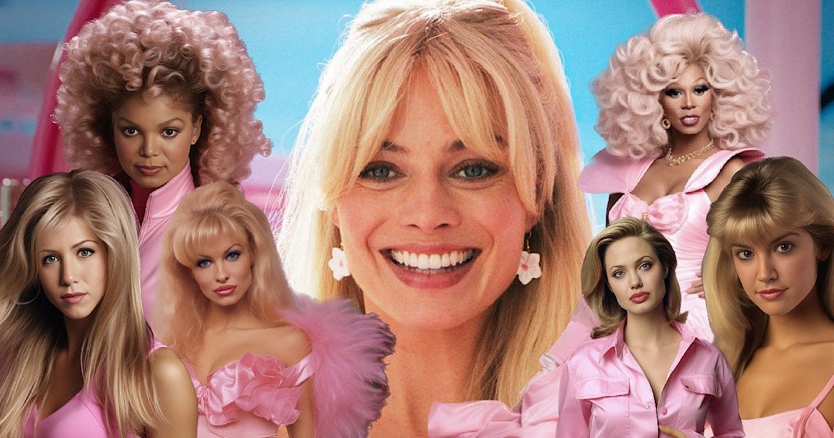 Jennifer Aniston, Pamela Anderson, Angelina Jolie et RuPaul deviennent Barbie dans le fan art du PINk-Fest