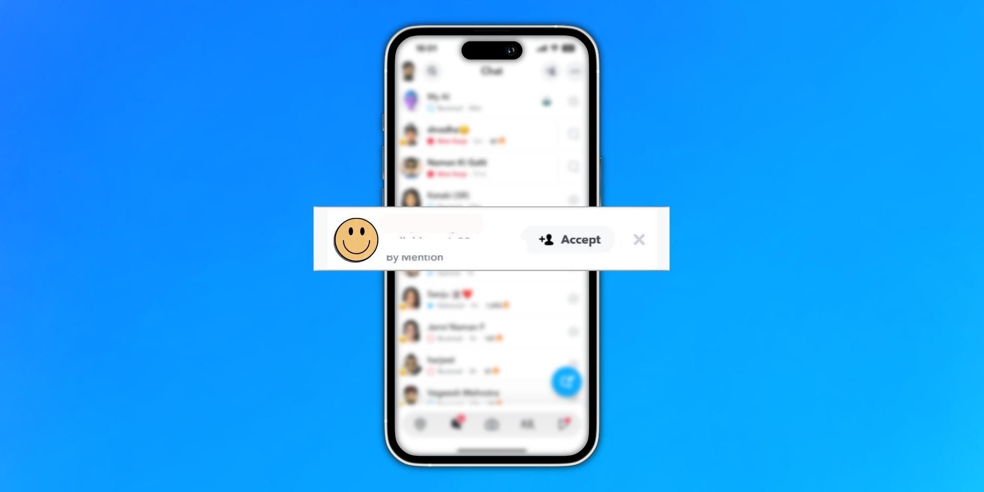 Que signifie « ajouté par mention » sur Snapchat ?