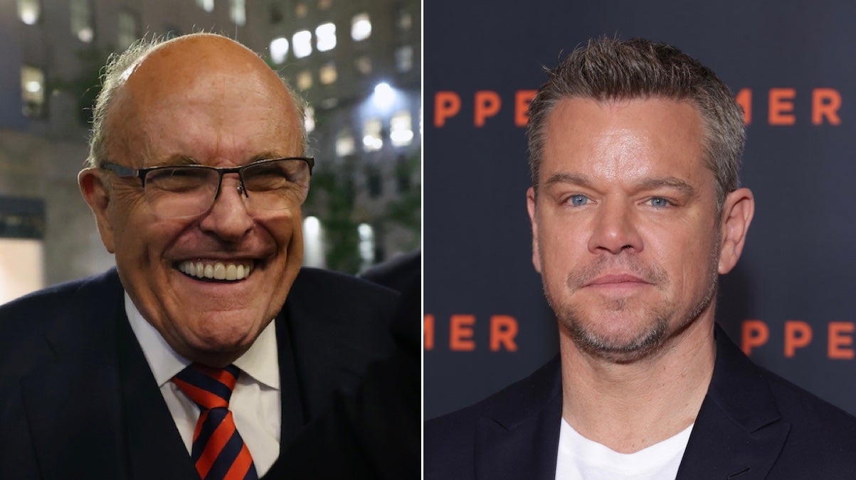 Rudy Giuliani, Matt Damon