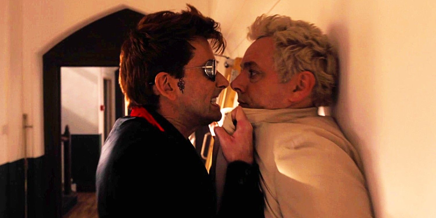 L’art stylisé de Good Omens montre l’étendue de la relation entre Crowley et Aziraphale