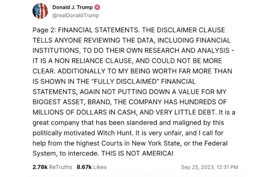 Trump panique à propos de la décision sur la fraude, partie 2
