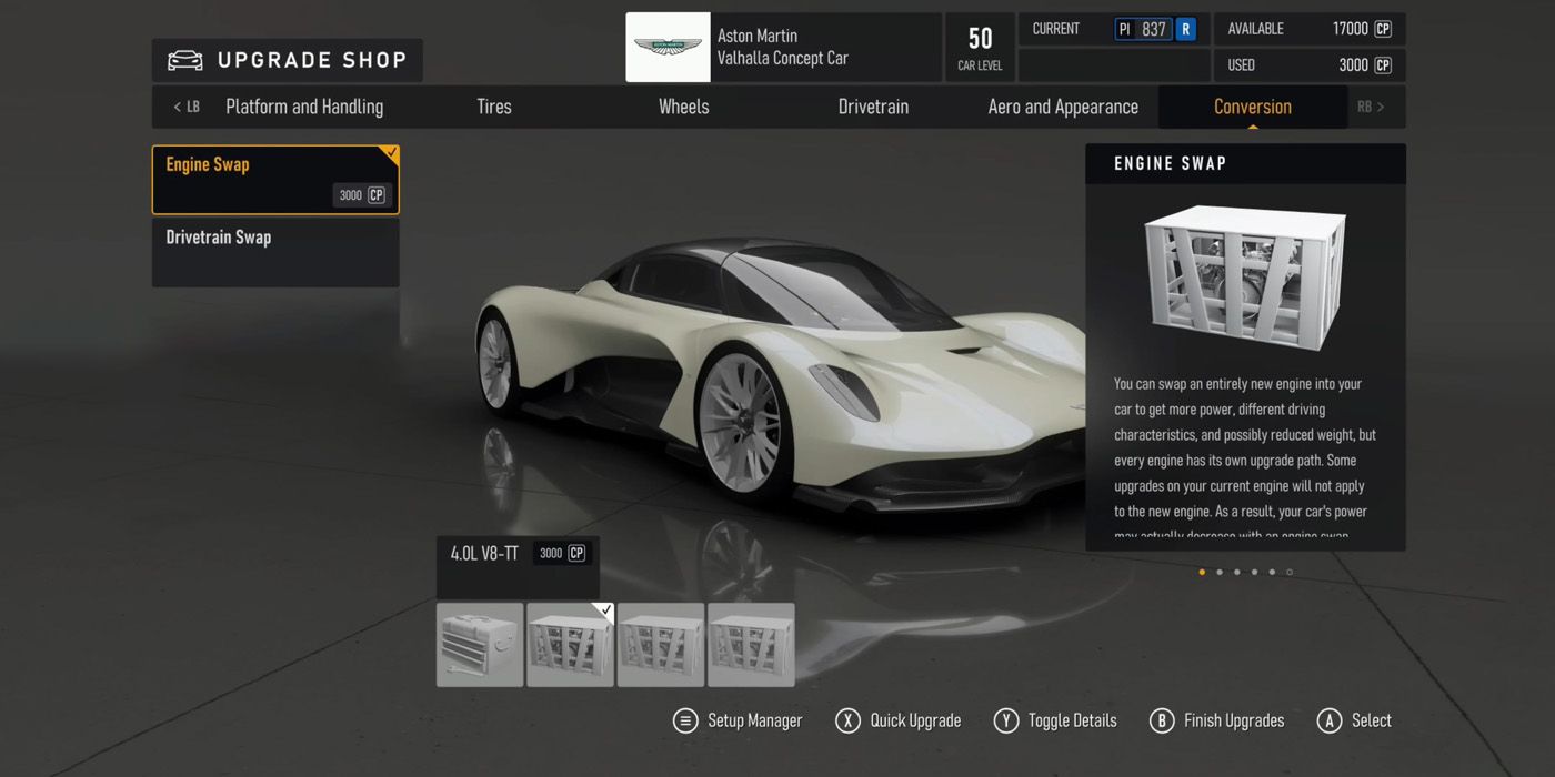 Forza Motorsport 8 : les meilleures améliorations de voiture à obtenir en premier