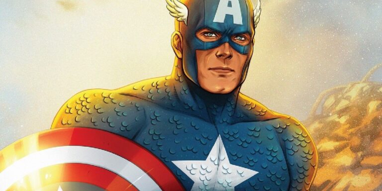 La figurine d&rsquo;action Captain America grandeur nature prend vie dans une animation de fans époustouflante