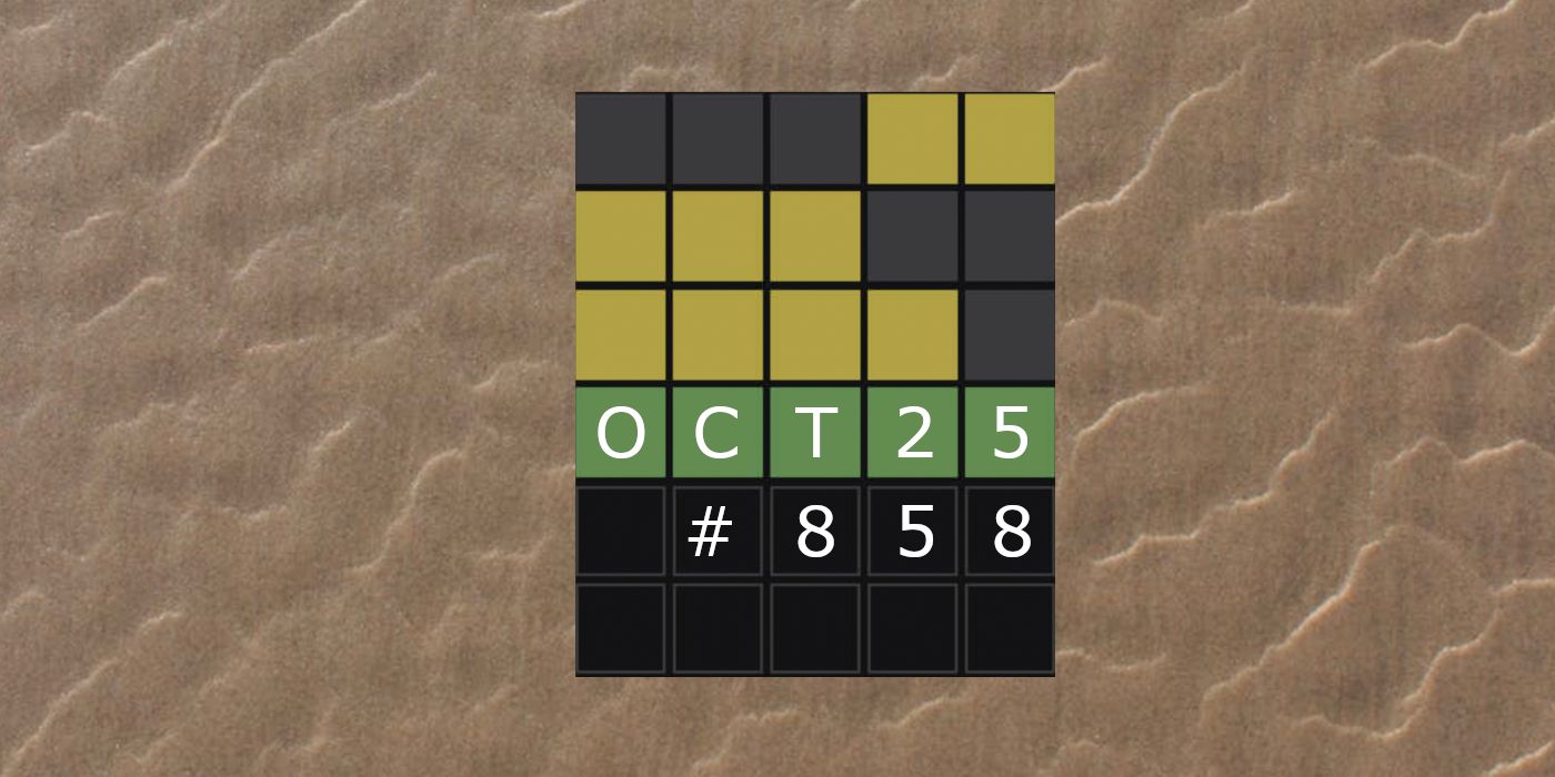 Réponses et astuces Wordle du jour pour le 25 octobre 2023 (Puzzle n° 858)