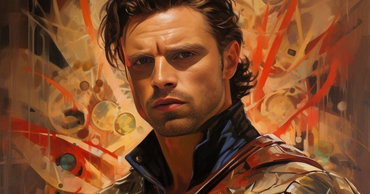 Bucky Barnes de Sebastian Stan interprété comme Captain America dans