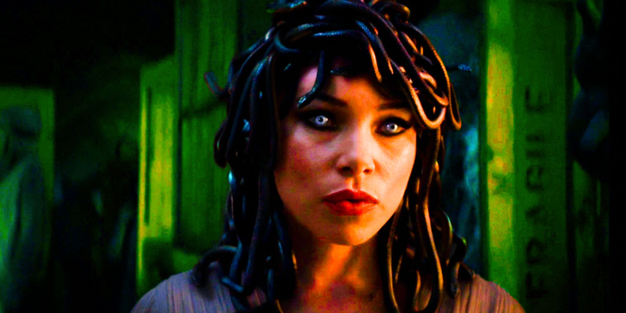 Percy Jackson et l'actrice Medusa des Olympiens créent une réunion furtive...