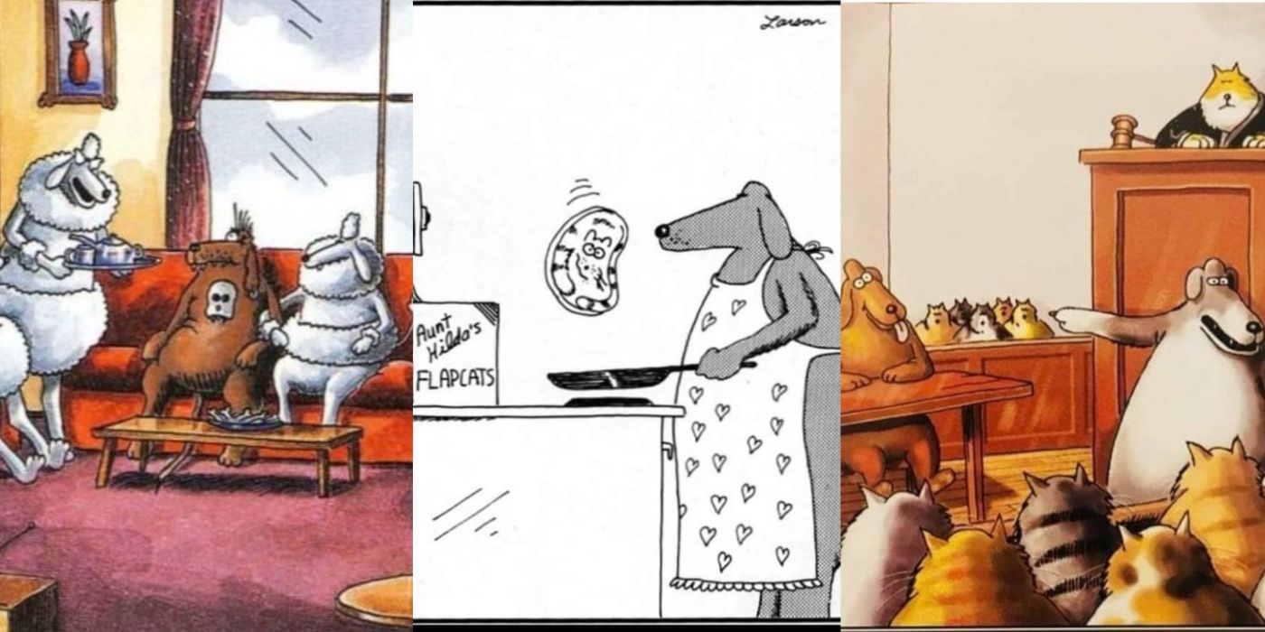 10 meilleures bandes dessinées Far Side où les chiens agissent comme des humains