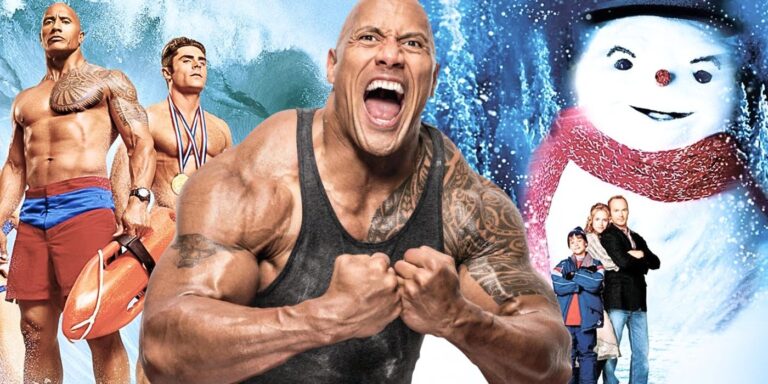 The Rock dénonce Baywatch lors du retour de la WWE alors que les rumeurs de remake de Jack Frost