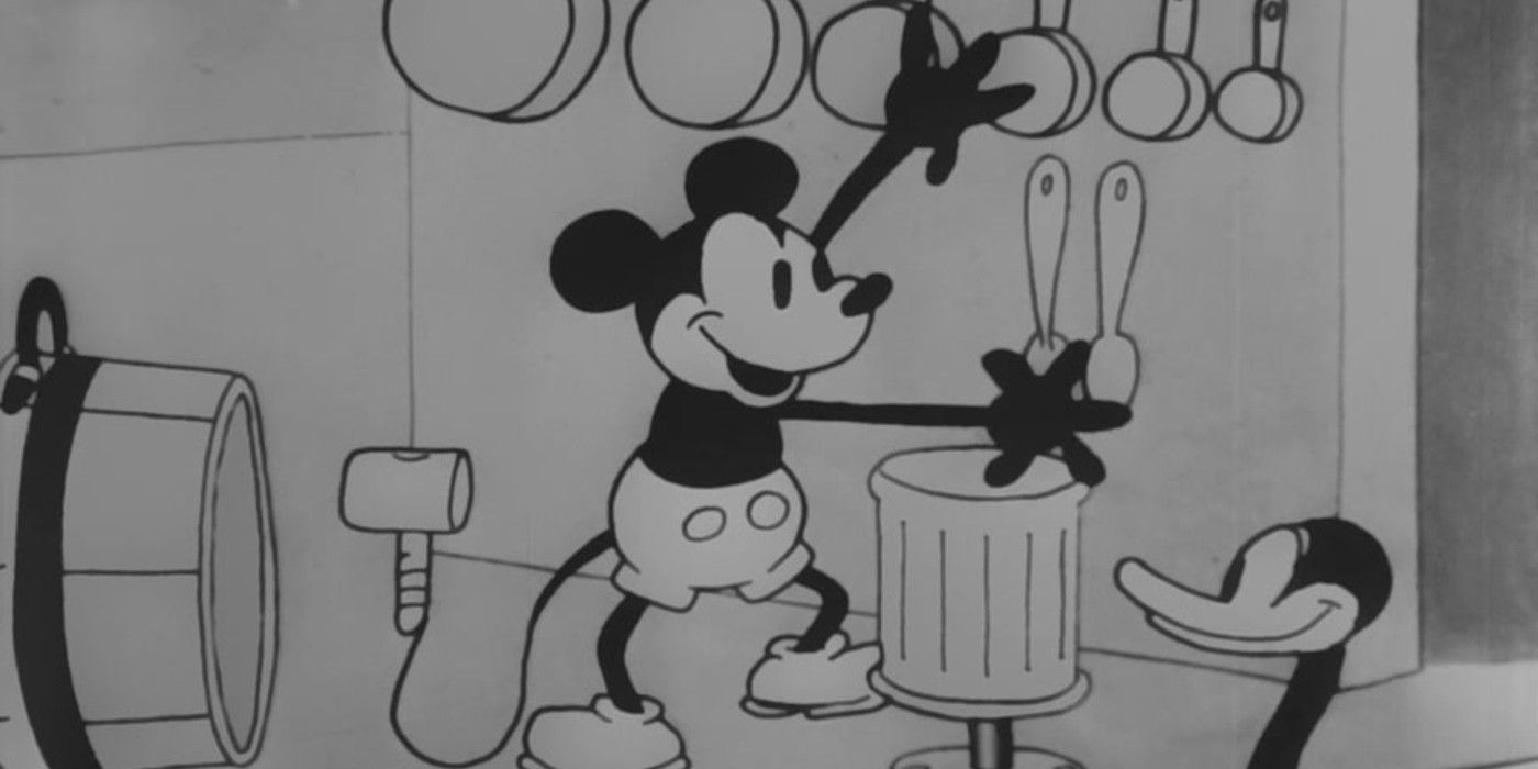 Steamboat Willie devient énervé avec des cigarettes et des barbes dans un...