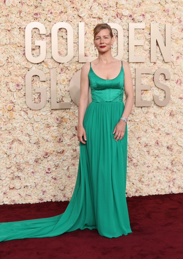 Sandra Hüller assiste à la 81ème édition des Golden Globe Awards au Beverly Hilton le 07 janvier 2024 à Beverly Hills, Californie.