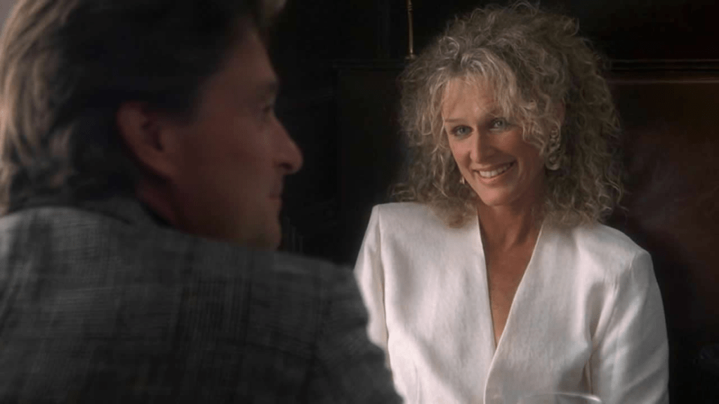 Michael Douglas et Glenn Close dans "Fatal Attraction" (Paramount)