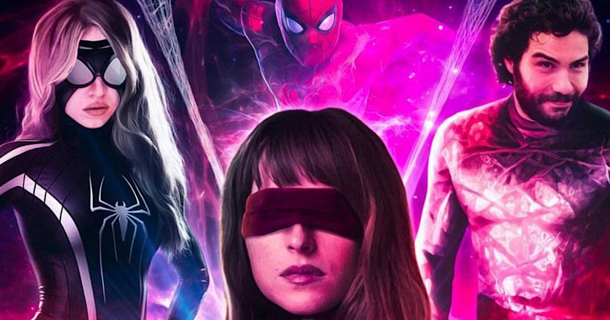 L'affiche des fans de Madame Web amène Tobey Maguire, Tom Holland et Andrew