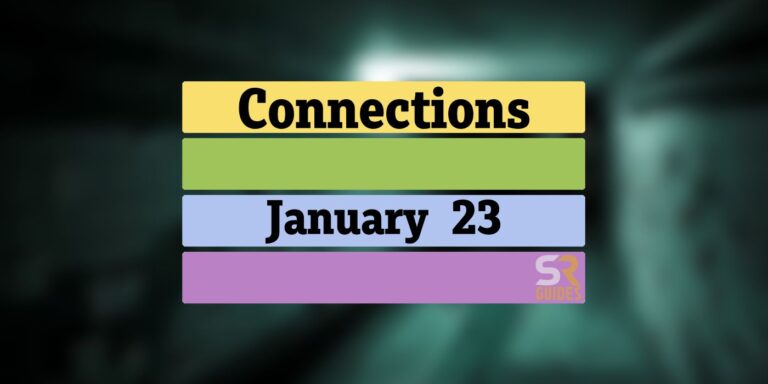 Réponses et catégories de Connections du jour pour le 23 janvier 2024 (Puzzle …