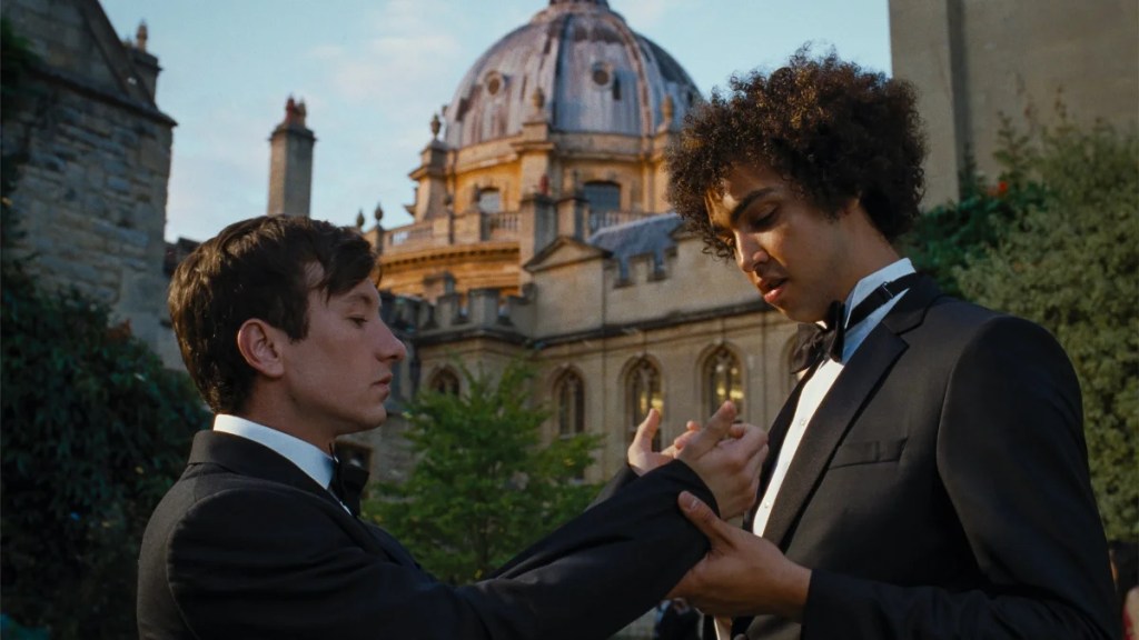Barry Keoghan et Archie Madekwe à Saltburn