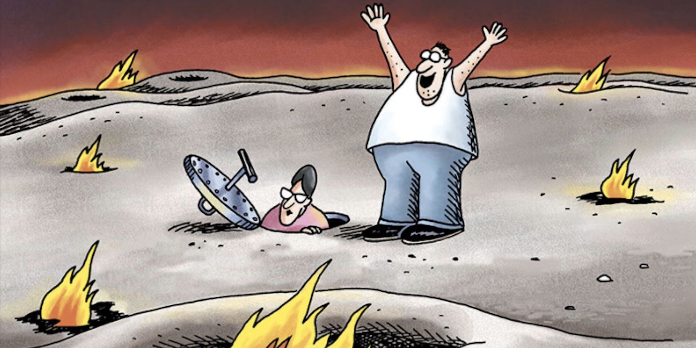 10 bandes dessinées Far Side qui rendent la fin du monde drôle