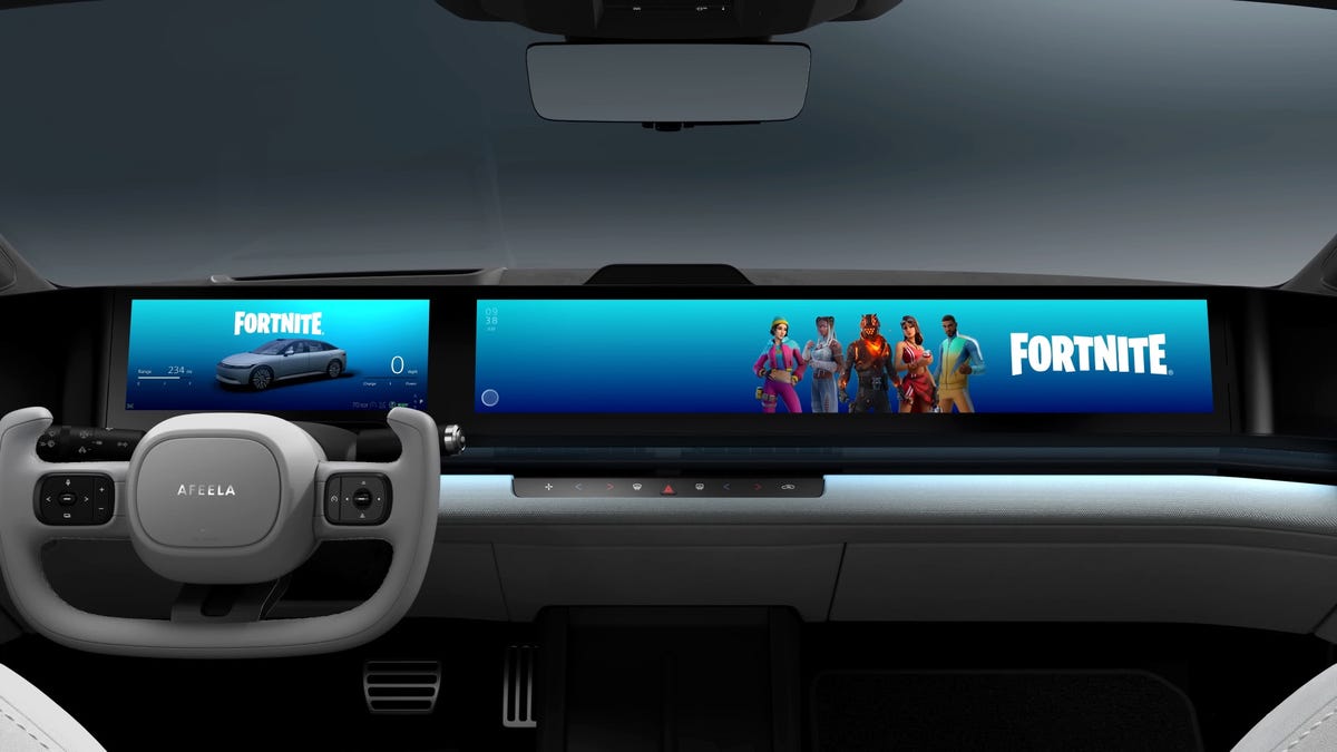 La nouvelle voiture intelligente de Sony peut afficher des publicités Fortnite, pour une raison quelconque