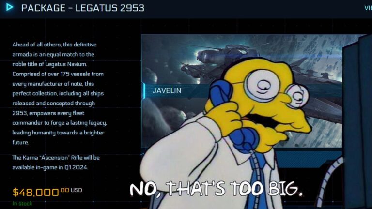 Le « Everything Pack » de Star Citizen coûte 48 000 $