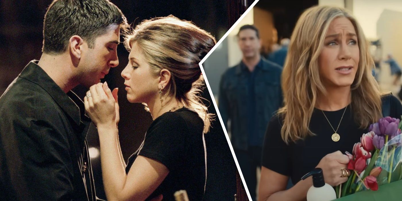 Les stars de Friends Jennifer Aniston et David Schwimmer partagent une situation maladroite