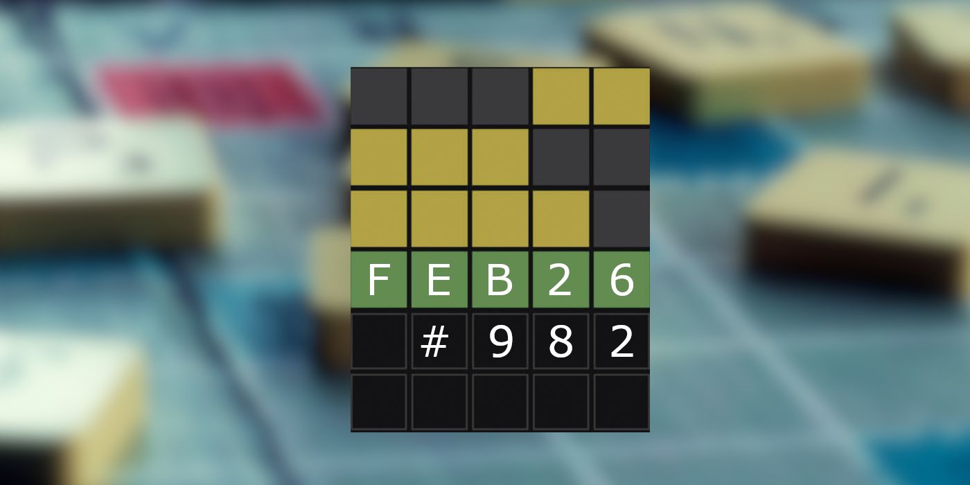 Réponses et astuces Wordle du jour pour le 26 février 2024 (puzzle n° 982)