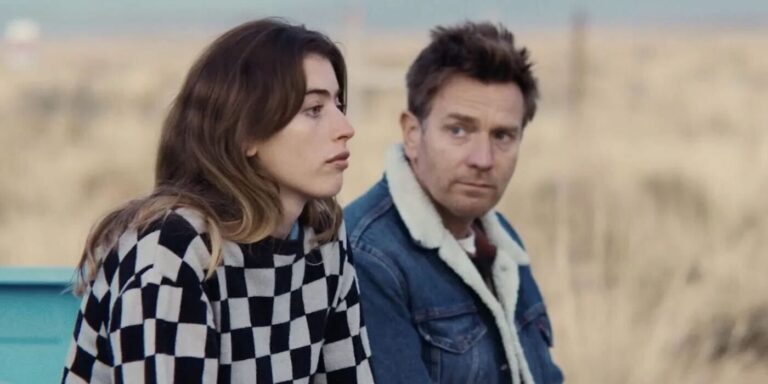 Ewan McGregor et sa fille Clara sur le tournage de Bleeding Love ensemble