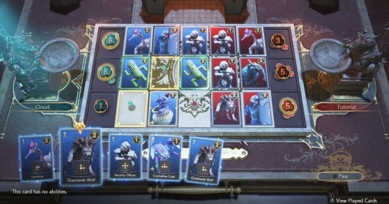 Final Fantasy 7 Rebirth a un Gwent, et cela semble être un très bon Gwent