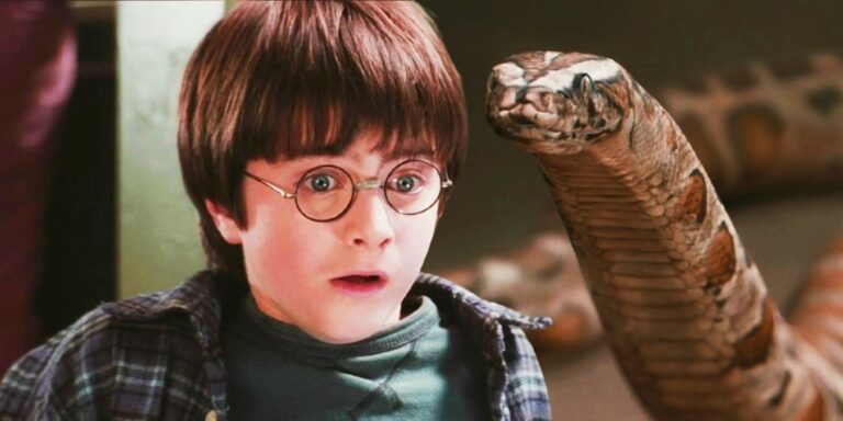 L’interaction avec le serpent de Harry Potter dans le premier film invite à l’analyse de…