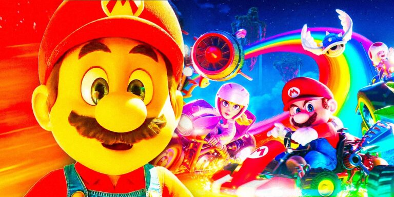 10 meilleurs karts de la scène Rainbow Road du film Super Mario Bros., Ran…