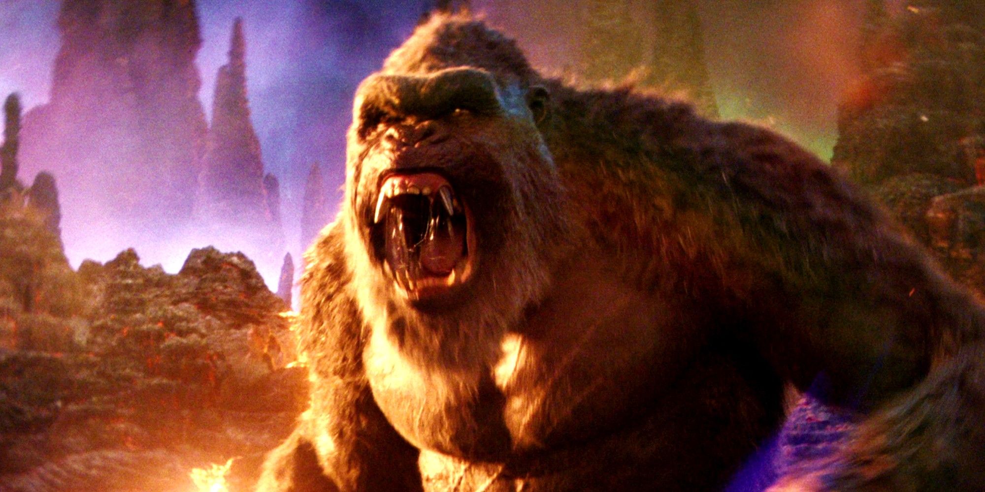 Kong fait un tour sur le dos de Godzilla dans la nouvelle bande-annonce de GxK