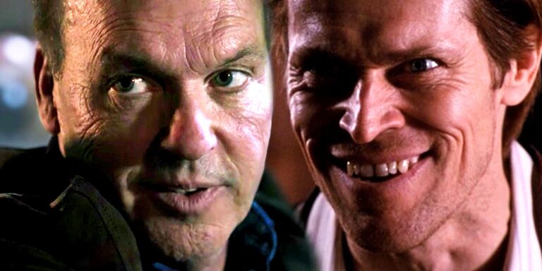 Michael Keaton s&rsquo;extasie sur la performance du Bouffon Vert de Willem Dafoe…