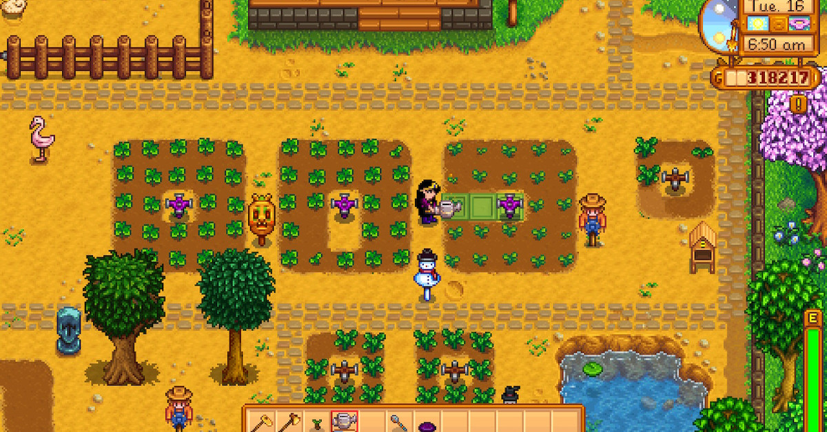 Perdre son arrosoir est bien trop facile dans Stardew Valley