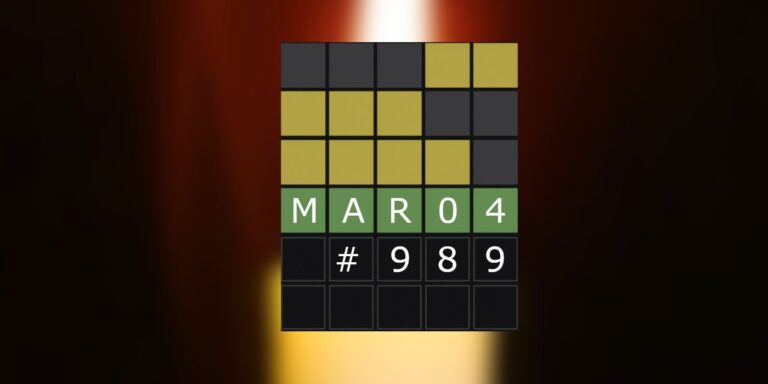 Réponses et astuces Wordle du jour pour le 4 mars 2024 (Puzzle n° 989)