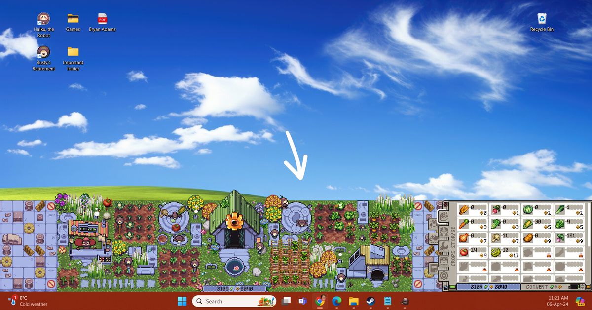 Cette ferme semblable à Stardew Valley pendant que vous travaillez