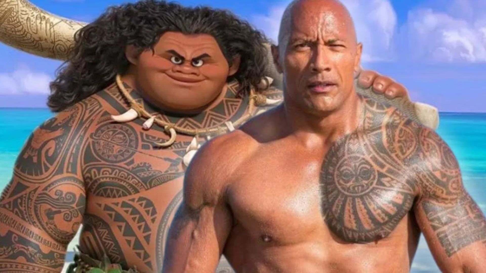 Dwayne Johnson « ramène Maui à la vie » et partage la photo BTS de Moana 2