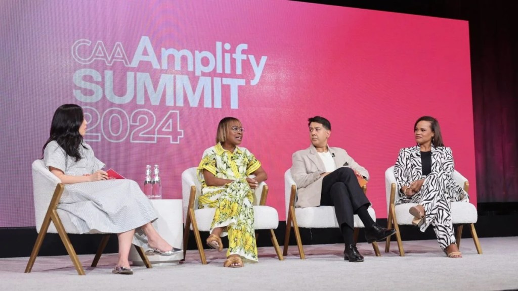 Cindy Uh, Erinn Haines, Imran Ahmed et Laura Coates au CAA Amplify Summit (CAA) 2024
