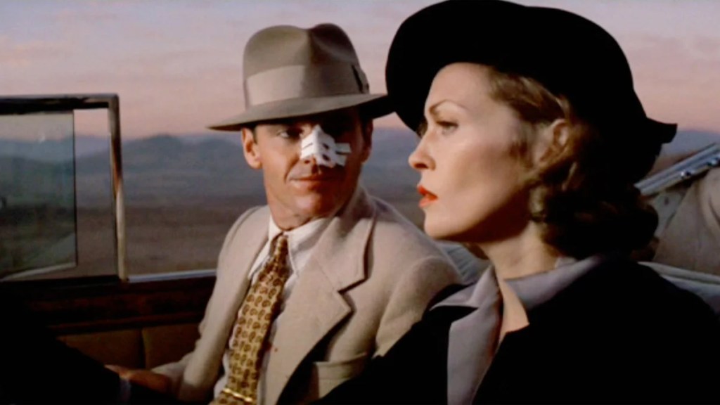 Jack Nicholson et Faye Dunaway dans le film de Roman Polanski "quartier chinois"