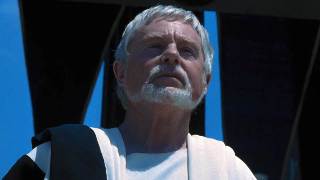 Derek Jacobi dans le rôle du sénateur Gracchus dans « Gladiator »