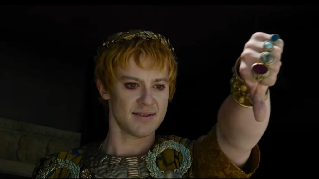 Joseph Quinn dans le rôle de l'empereur Geta dans "Gladiator II"
