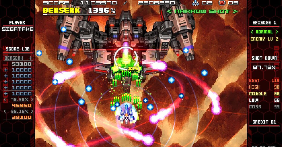 Le nouveau shoot'em up Devil Blade Reboot ressemble à une importation de Sega Saturn d'une histoire alternative