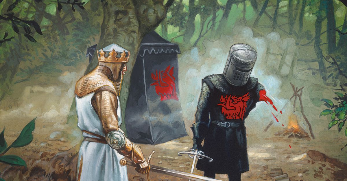 Le prochain Secret Lair de Magic the Gathering met en vedette Monty Python et le Saint Graal