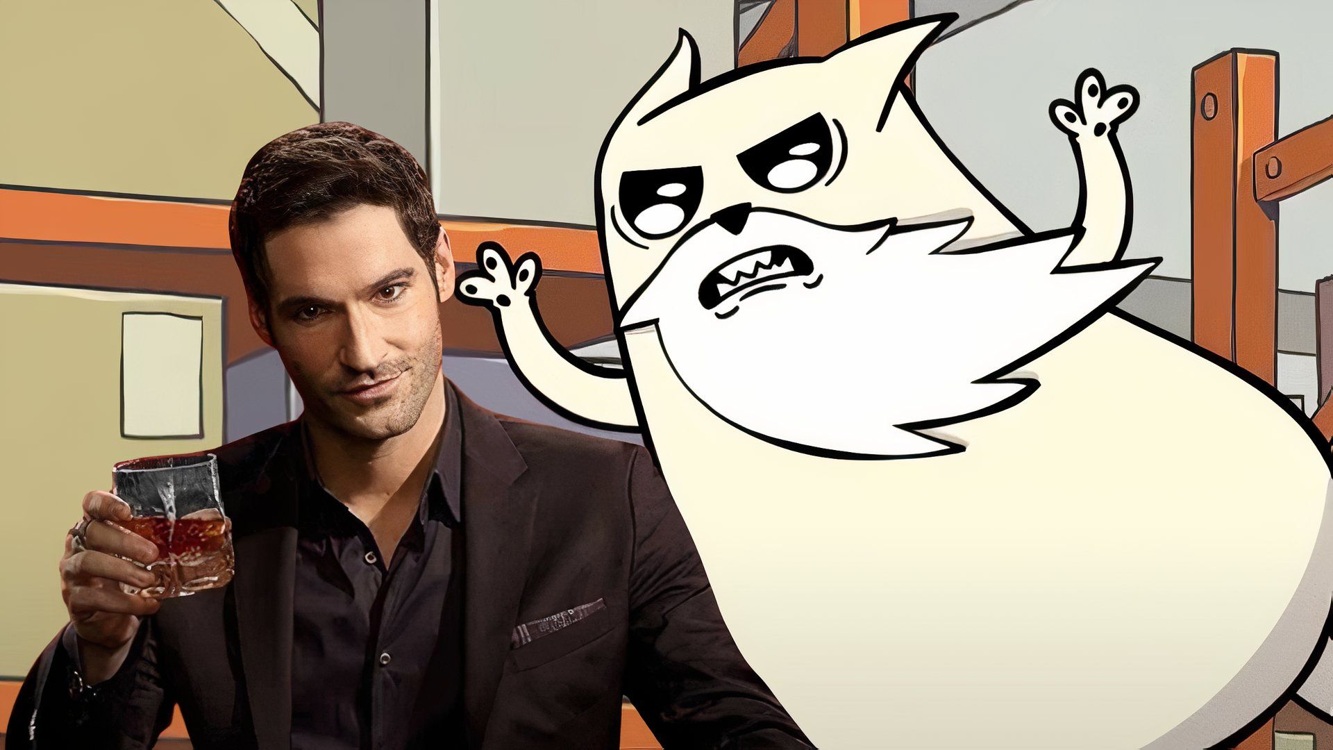 Tom Ellis, le personnage de Lucifer, a déclaré avoir obtenu une « promotion » en jouant Dieu dans Exploding