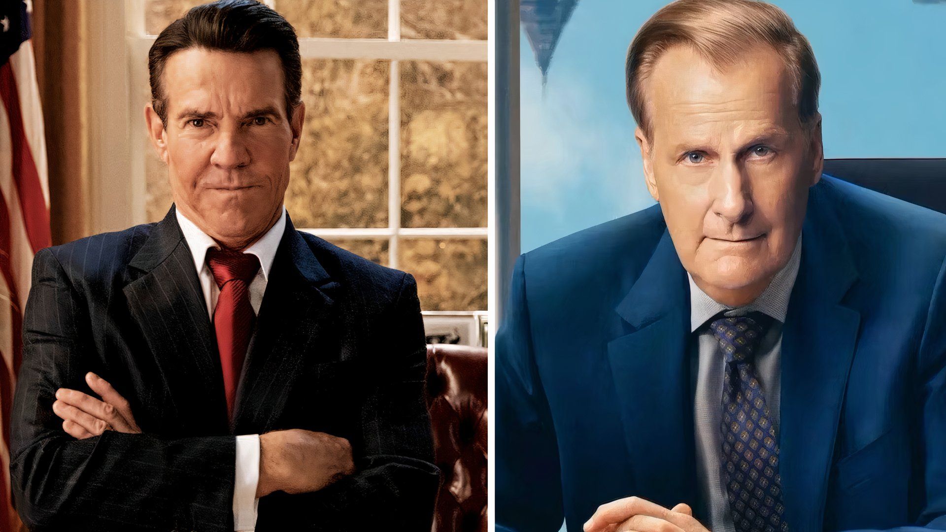 Jeff Daniels et Dennis Quaid s'affrontent pour le titre de meilleur Ronald Reagan