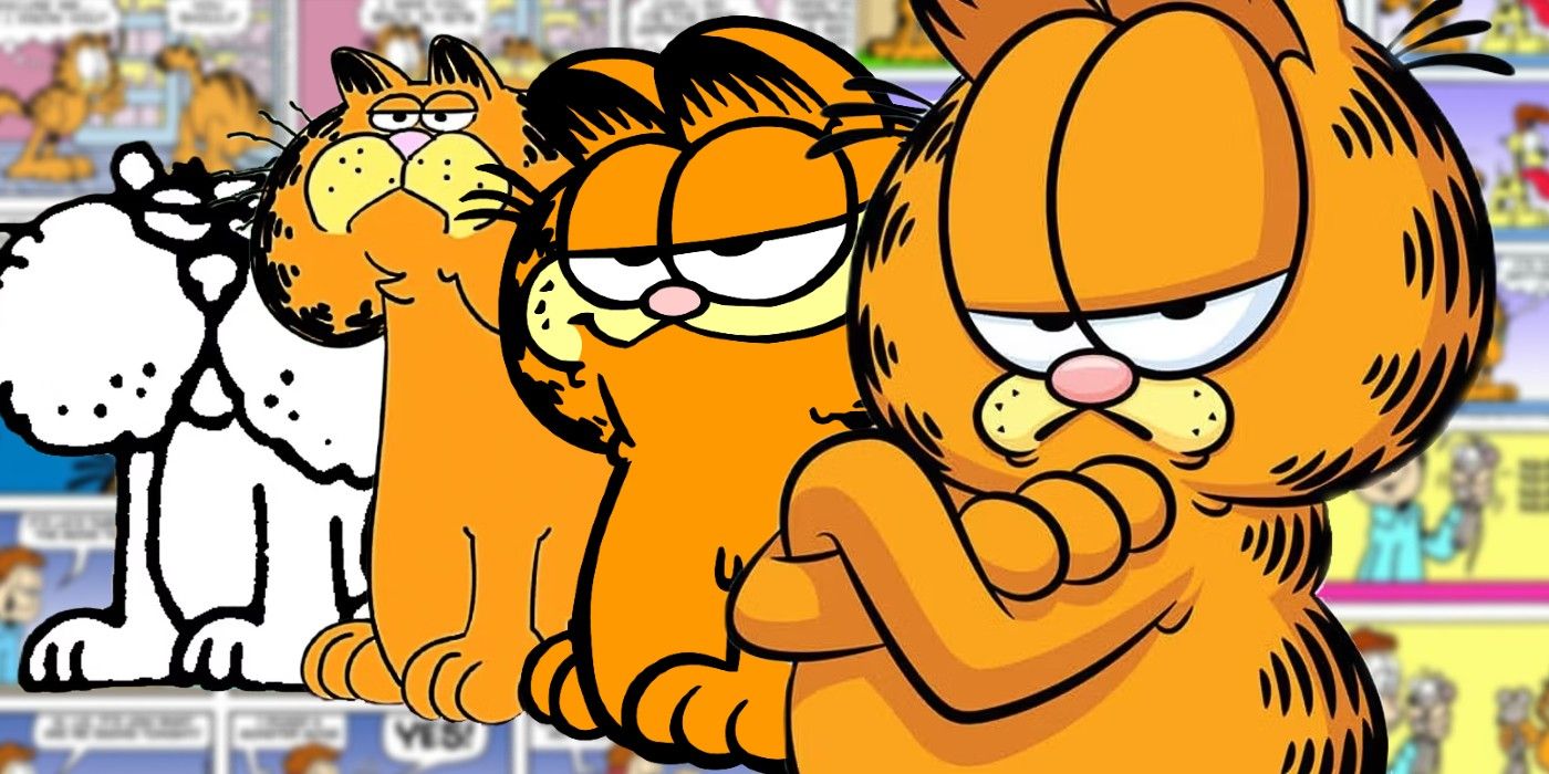 L'évolution de la conception des personnages de Garfield au fil des décennies