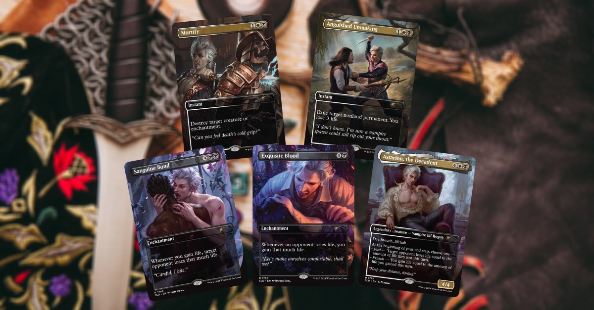 Les cartes de la Soif d'Astarion dévoilées pour le Secret Lair de D&D du 50e anniversaire de MTG